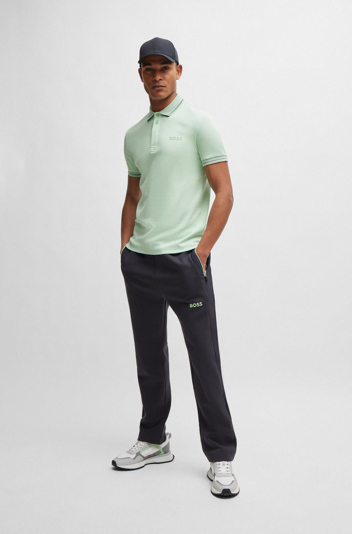 BOSS Slim Fit Polos in Cotton - PAULE 1 10259002 01-50512892- Concorde Fashion#color_green-388
