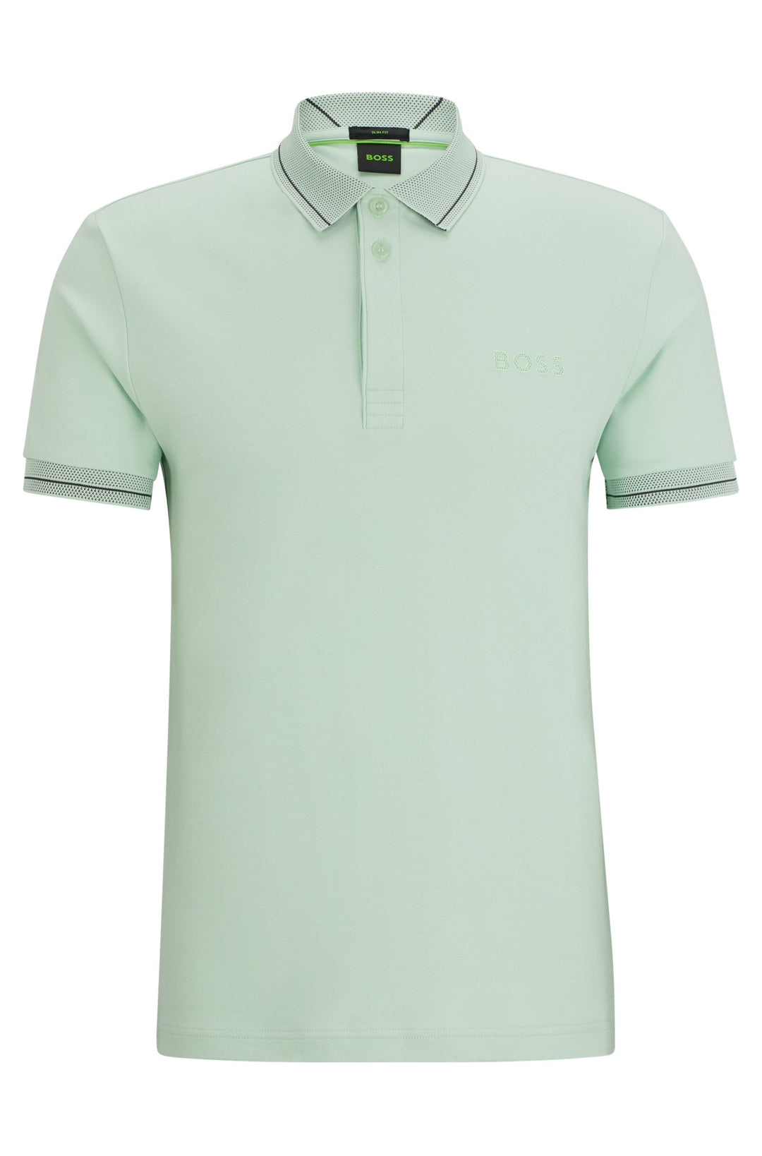 BOSS Slim Fit Polos in Cotton - PAULE 1 10259002 01-50512892- Concorde Fashion#color_green-388