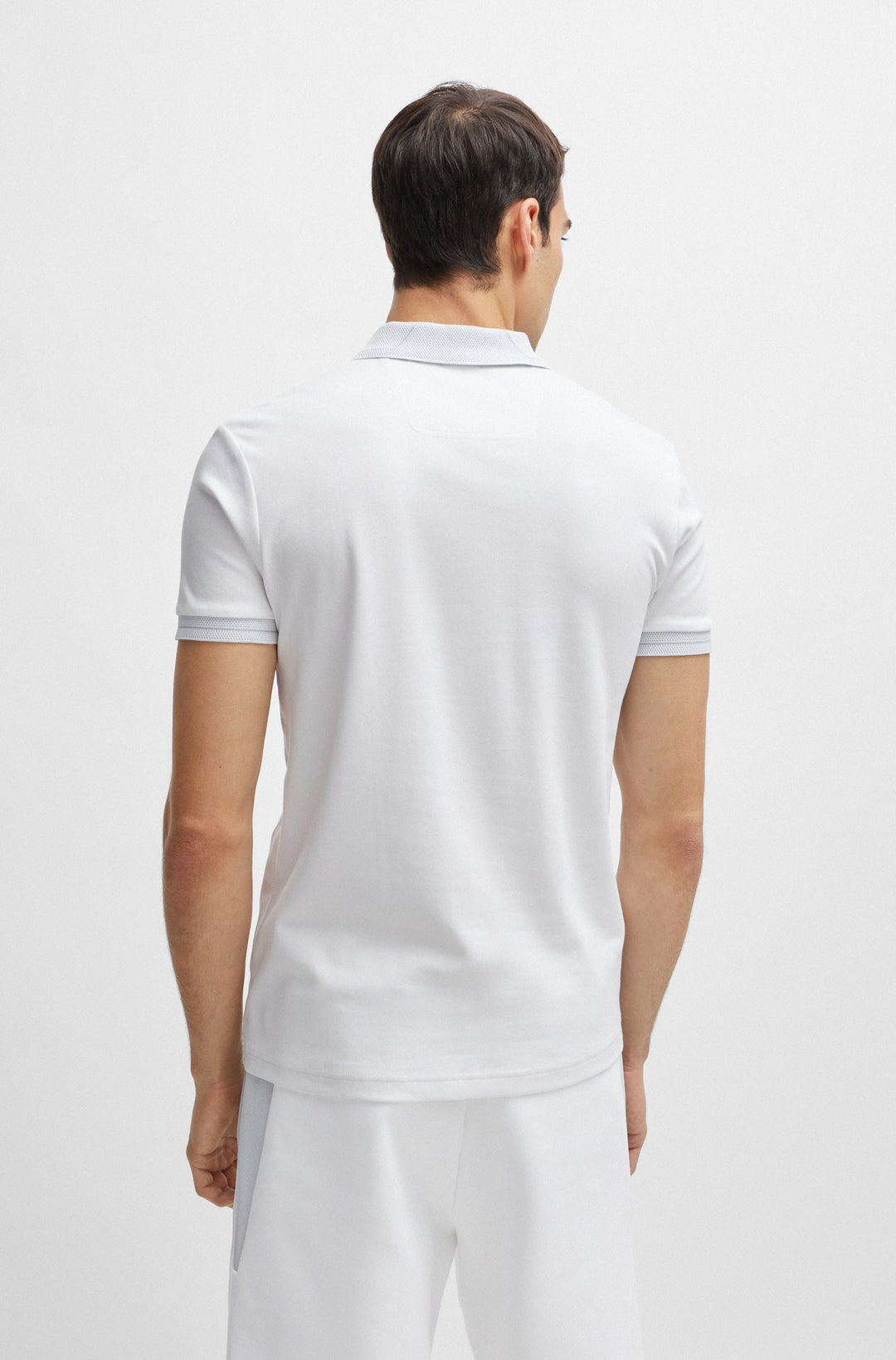BOSS Slim Fit Polos in Cotton - PAULE 1 10259002 01-50512892- Concorde Fashion#color_white-100