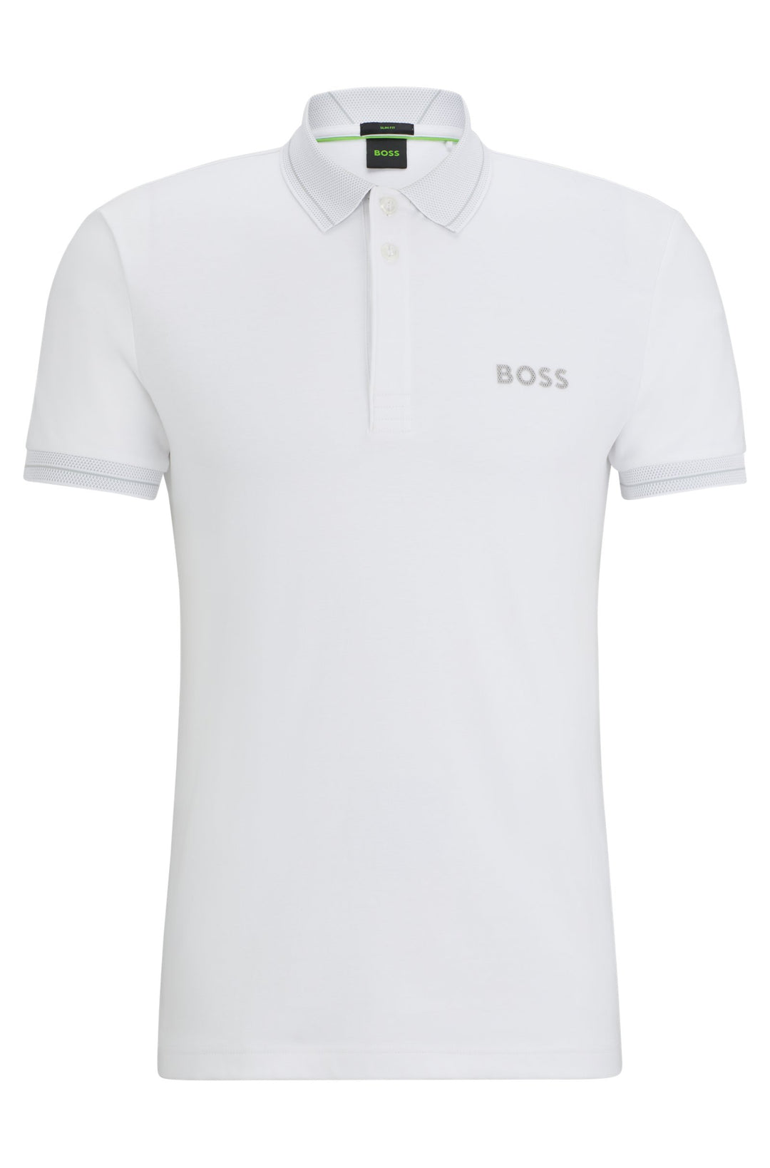 BOSS Slim Fit Polos in Cotton - PAULE 1 10259002 01-50512892- Concorde Fashion#color_white-100