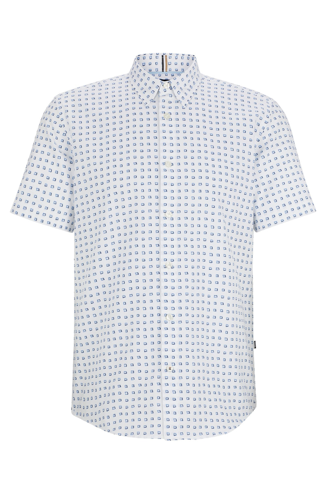 BOSS Slim Fit Casual Shirts in Cotton - S-ROAN-KEN-SH-C1-242 10259006 01-50513394- Concorde Fashion#color_white-100