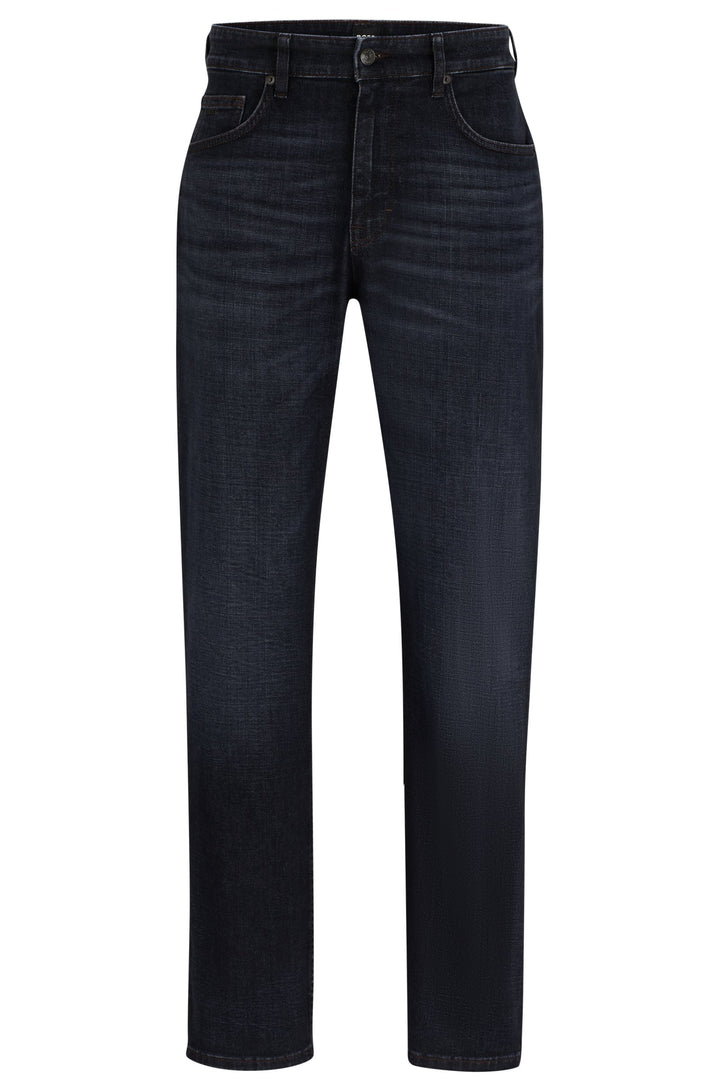 BOSS Relaxed Fit Jeans in Cotton Mix - ANDERSON 10259049 01-50513627- Concorde Fashion#color_charcoal-010