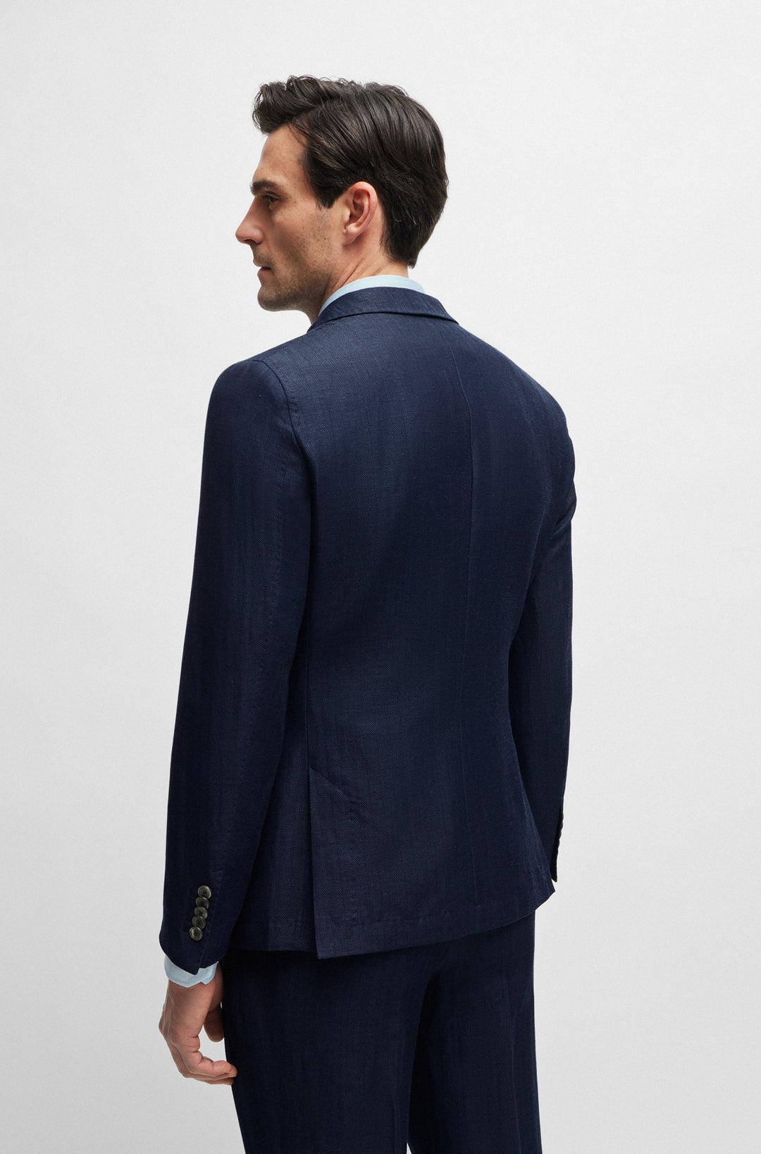 BOSS CAMEL Slim Fit Formal Jackets in Wool Mix - L-HESTON-DB-242 10259125 01-50514370- Concorde Fashion#color_blue-497