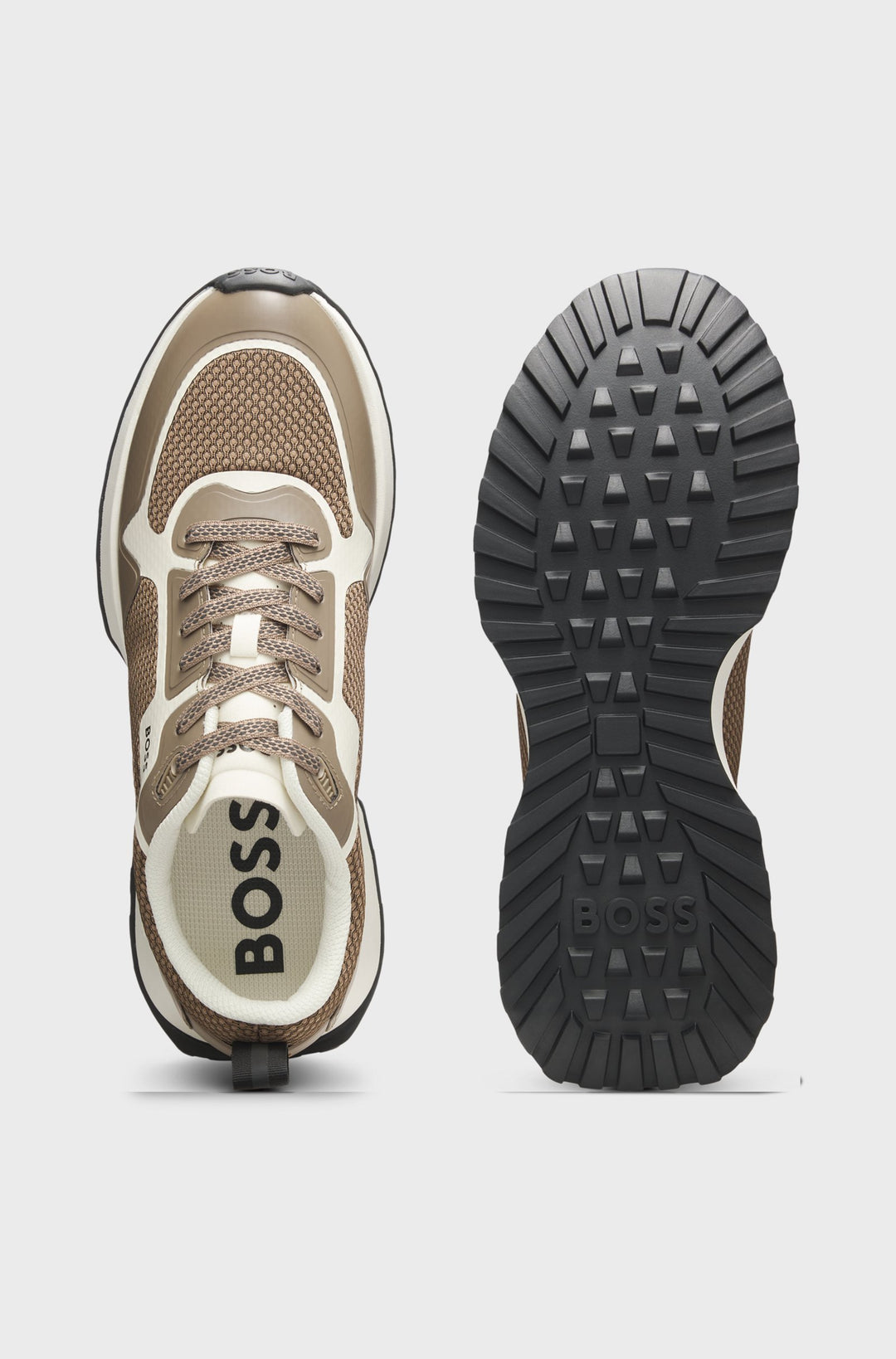 BOSS Sneakers  in Polyester - JONAH_RUNN_METH 10259130 01-50513195- Concorde Fashion#color_beige-257