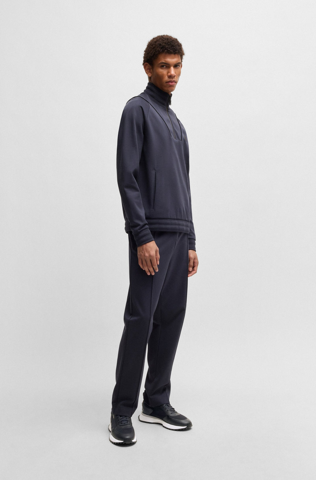 BOSS Sneakers  in Polyester - JONAH_RUNN_METH 10259130 01-50513195- Concorde Fashion#color_navy-406