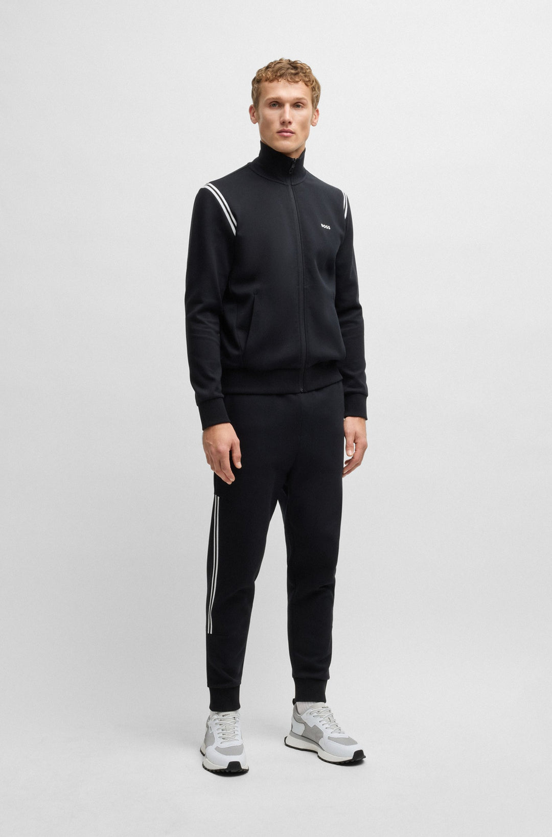 BOSS Sneakers  in Polyester - JONAH_RUNN_METH 10259130 01-50513195- Concorde Fashion#color_white-120