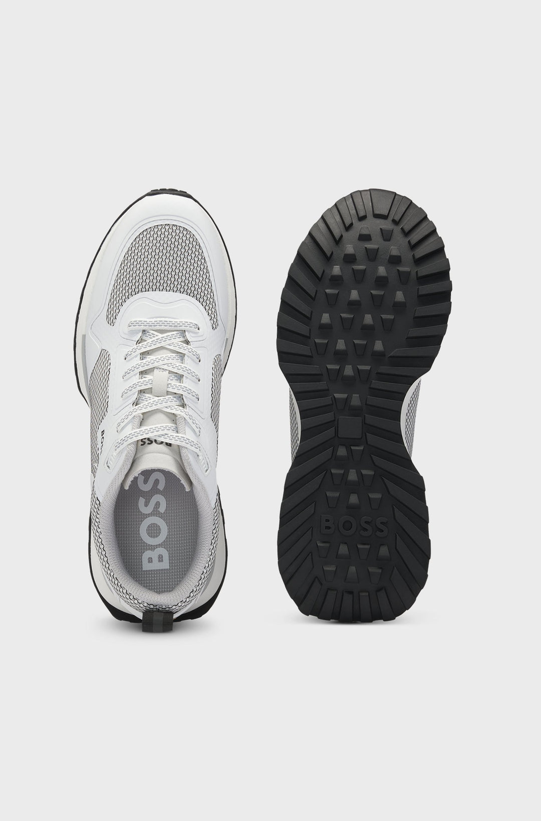 BOSS Sneakers  in Polyester - JONAH_RUNN_METH 10259130 01-50513195- Concorde Fashion#color_white-120