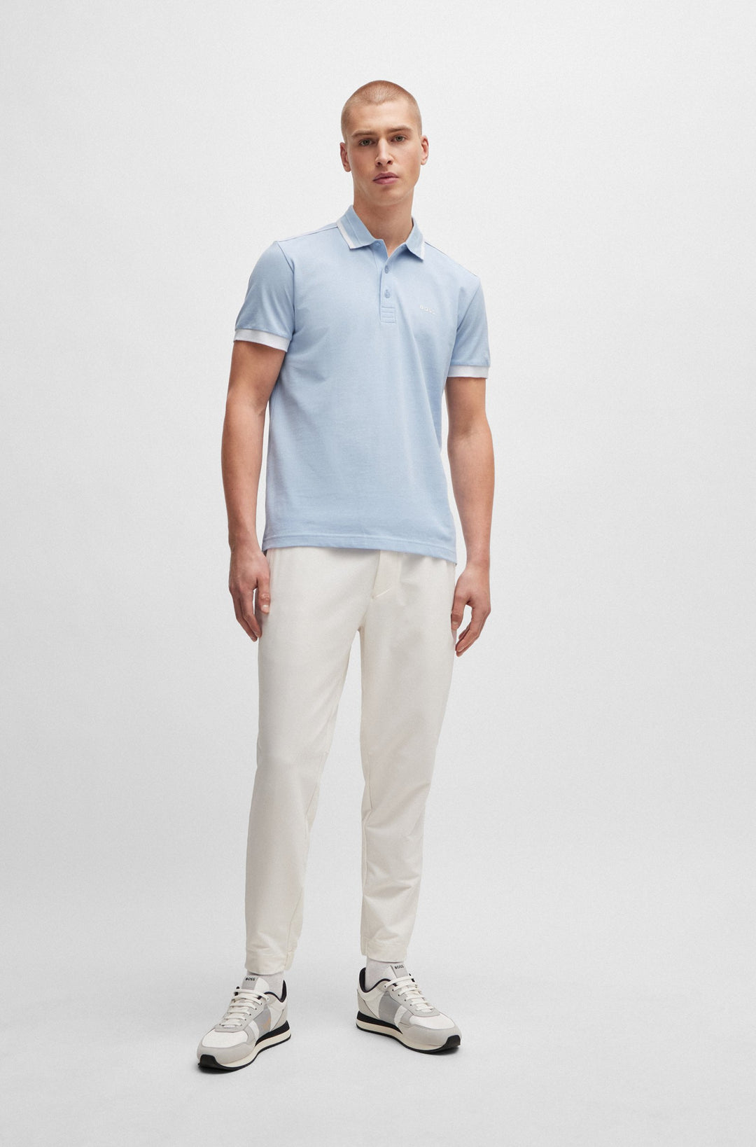 BOSS Regular Fit Polos in Cotton - PADDY 1 10259156 01-50512995- Concorde Fashion#color_purple-527