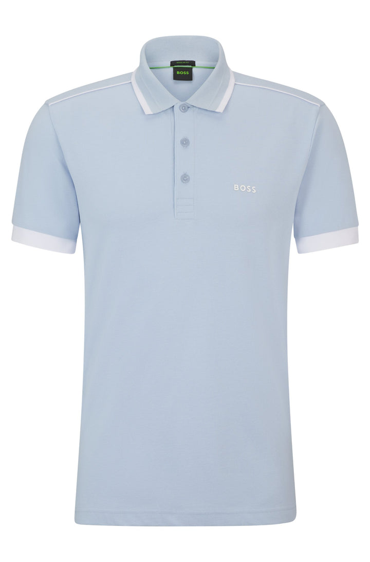 BOSS Regular Fit Polos in Cotton - PADDY 1 10259156 01-50512995- Concorde Fashion#color_purple-527