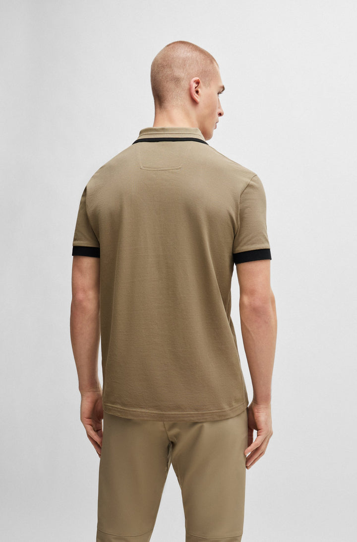 BOSS Regular Fit Polos in Cotton - PADDY 1 10259156 01-50512995- Concorde Fashion#color_green-334