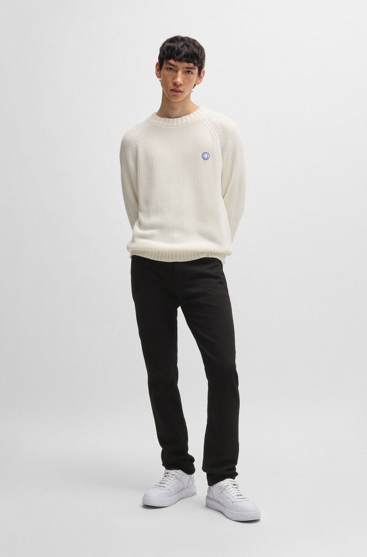 HUGO Jeans Slim Fit in Cotton Mix - ASH 10259229 03-50511483- Concorde Fashion#color_black-001