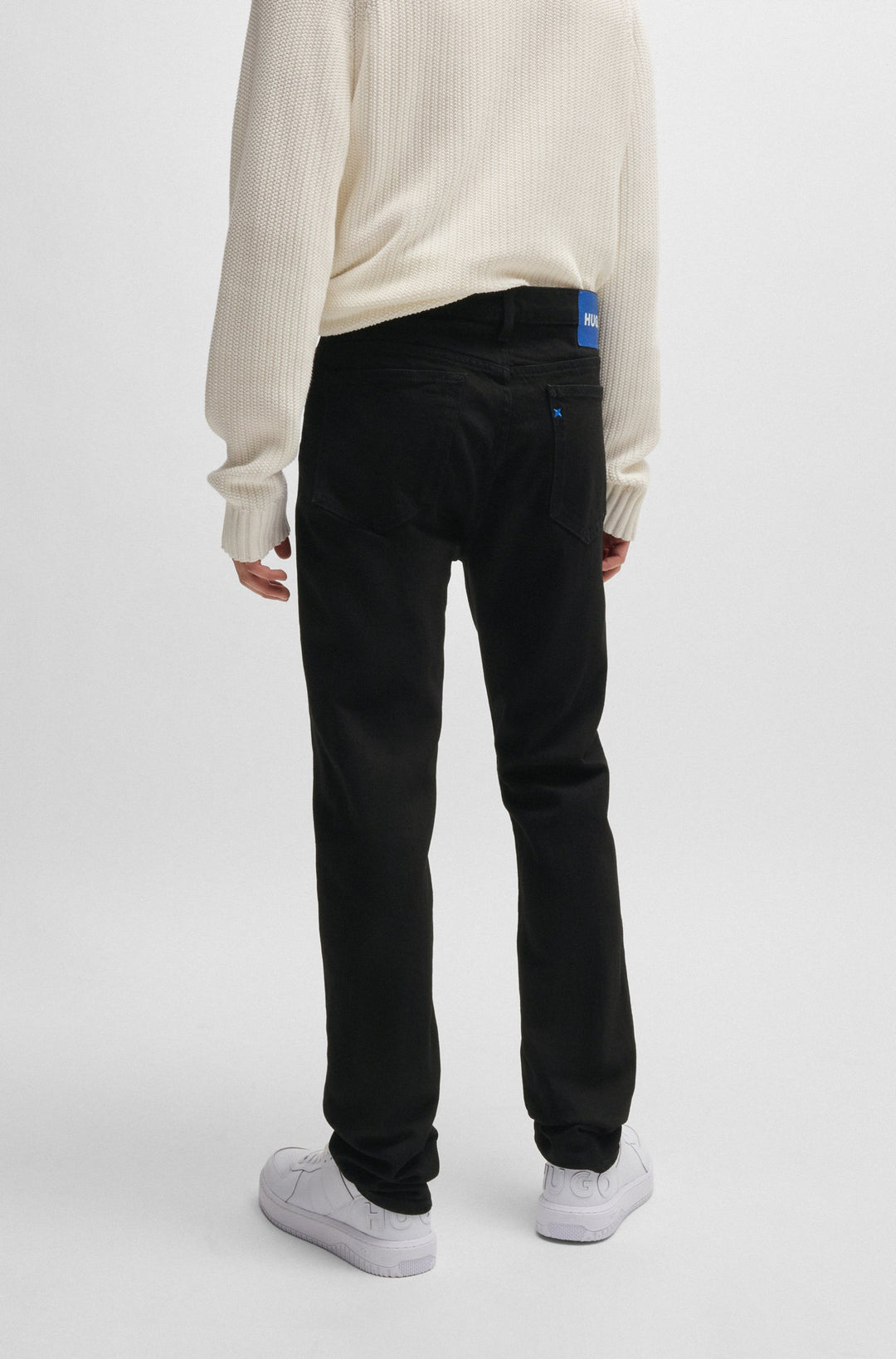HUGO Jeans Slim Fit in Cotton Mix - ASH 10259229 03-50511483- Concorde Fashion#color_black-001