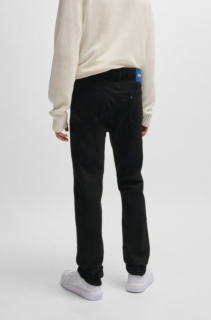 HUGO Jeans Slim Fit in Cotton Mix - ASH 10259229 03-50511483- Concorde Fashion#color_black-001