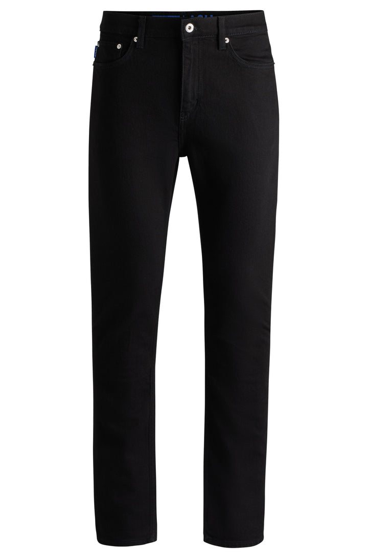 HUGO Jeans Slim Fit in Cotton Mix - ASH 10259229 03-50511483- Concorde Fashion#color_black-001