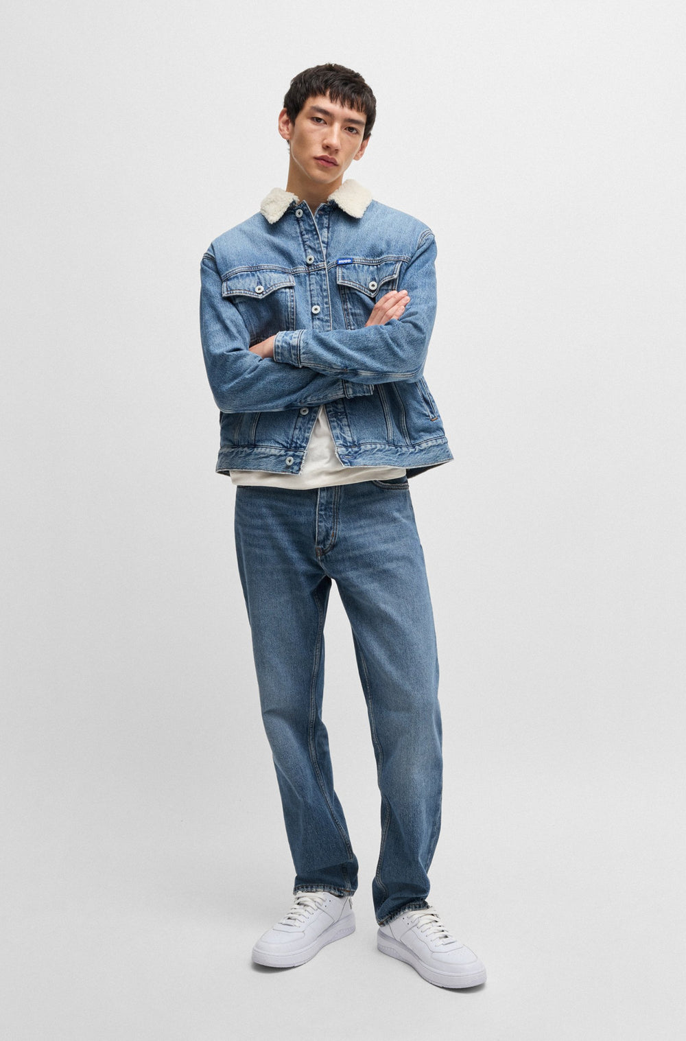 HUGO Jeans Regular Fit in Cotton - JONAH 10259233 04-50511497- Concorde Fashion#color_navy-416