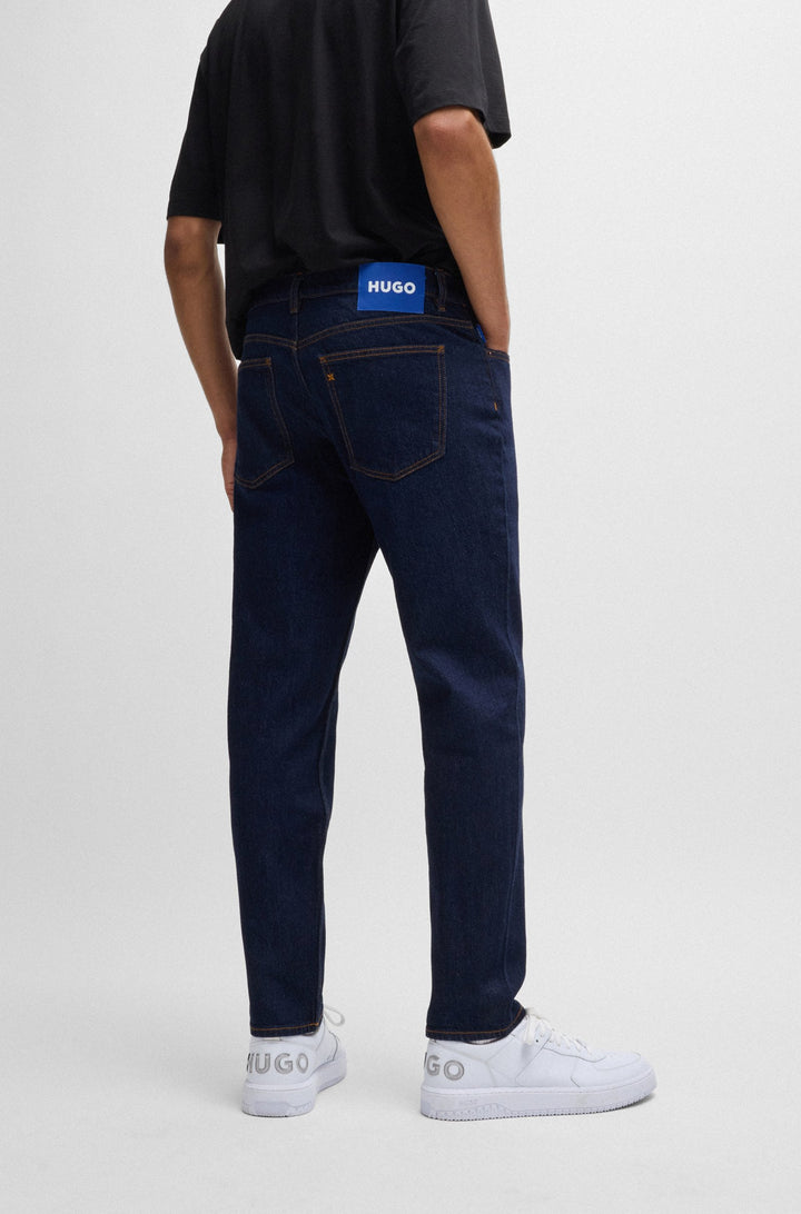 HUGO Jeans Tapered Fit in Cotton Mix - BRODY 10259241 03-50511496- Concorde Fashion#color_navy-401