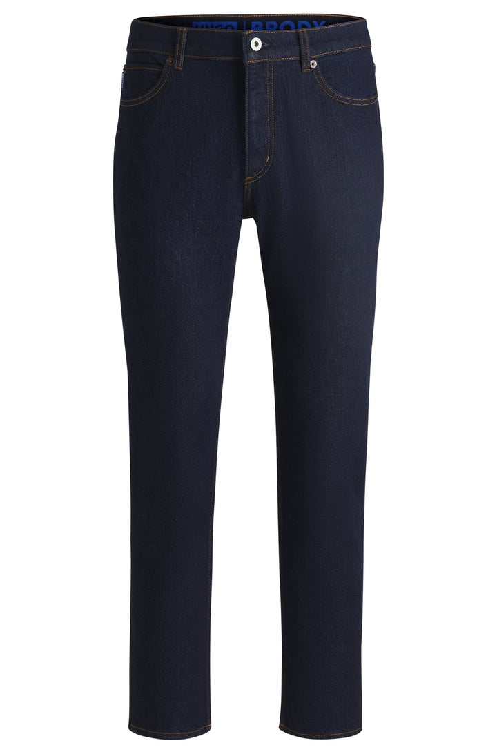 HUGO Jeans Tapered Fit in Cotton Mix - BRODY 10259241 03-50511496- Concorde Fashion#color_navy-401
