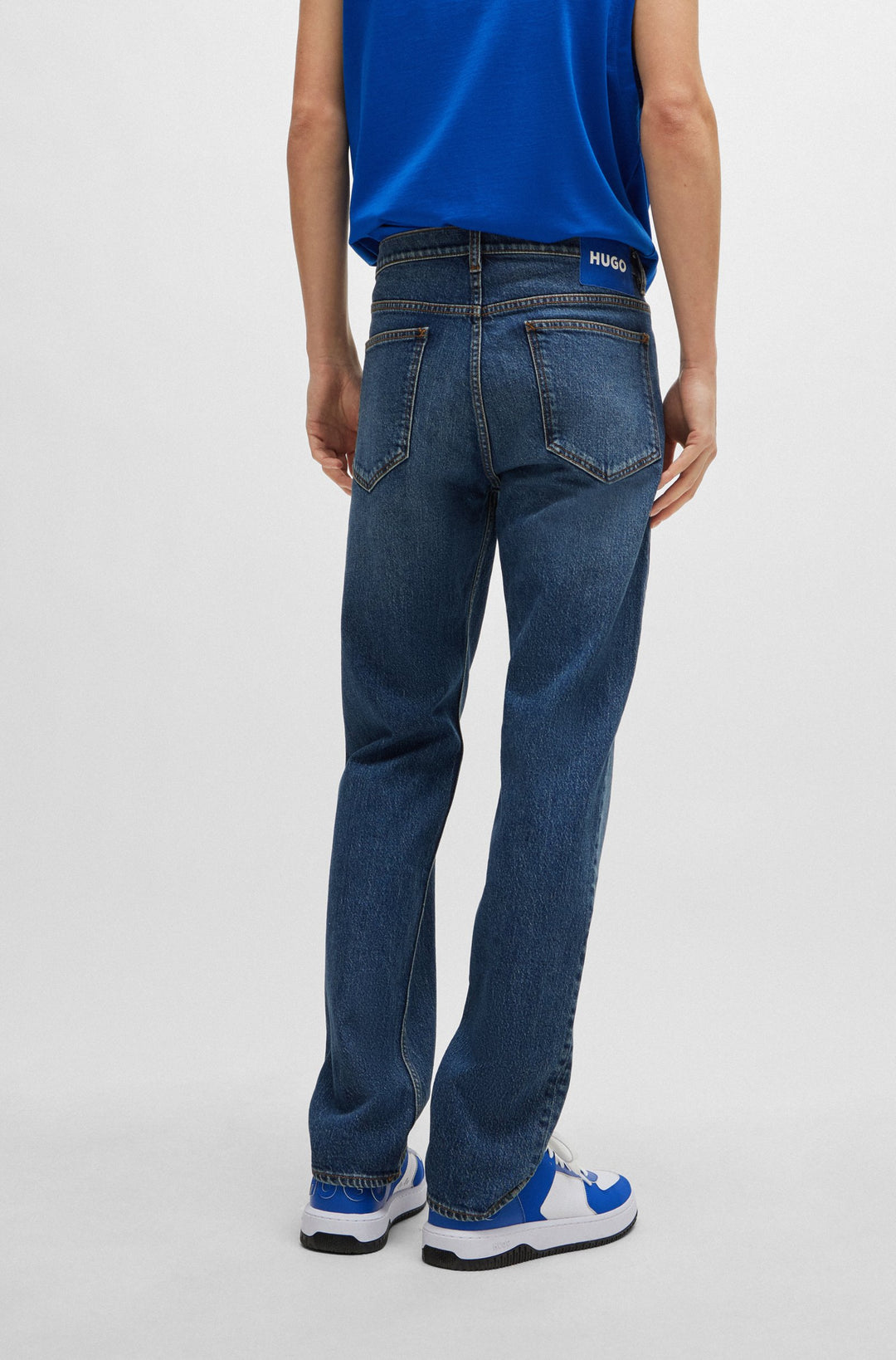 HUGO BLUE Slim Fit Jeans in Cotton Mix - ASH 10259241 04-50511502- Concorde Fashion#color_navy-418