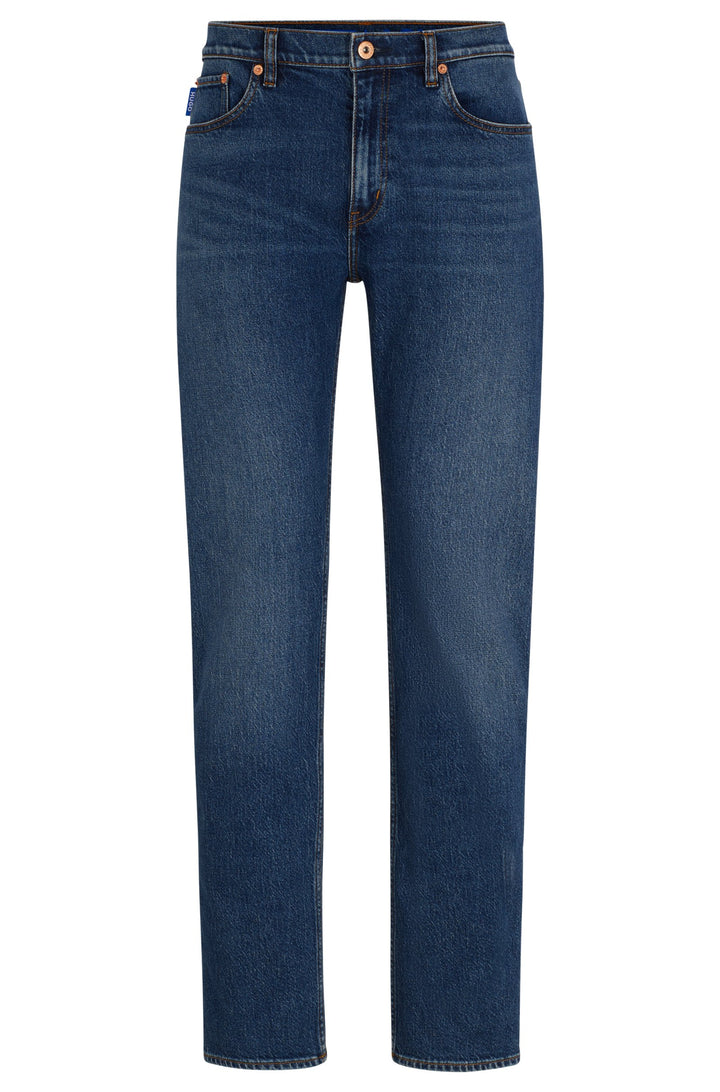 HUGO BLUE Slim Fit Jeans in Cotton Mix - ASH 10259241 04-50511502- Concorde Fashion#color_navy-418