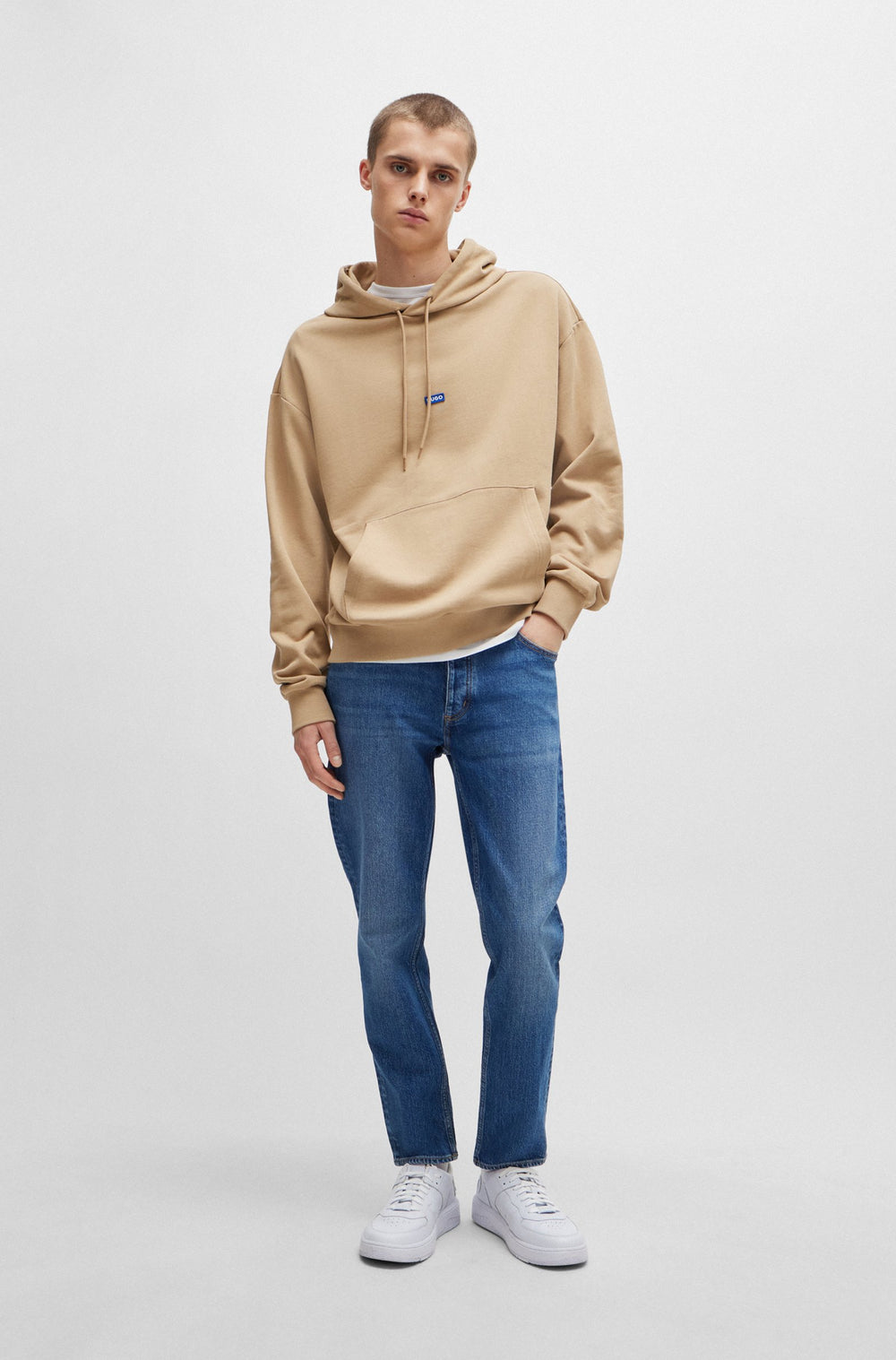HUGO BLUE Tapered Fit Jeans in Cotton Mix - BRODY 10259241 06-50511506- Concorde Fashion#color_navy-419