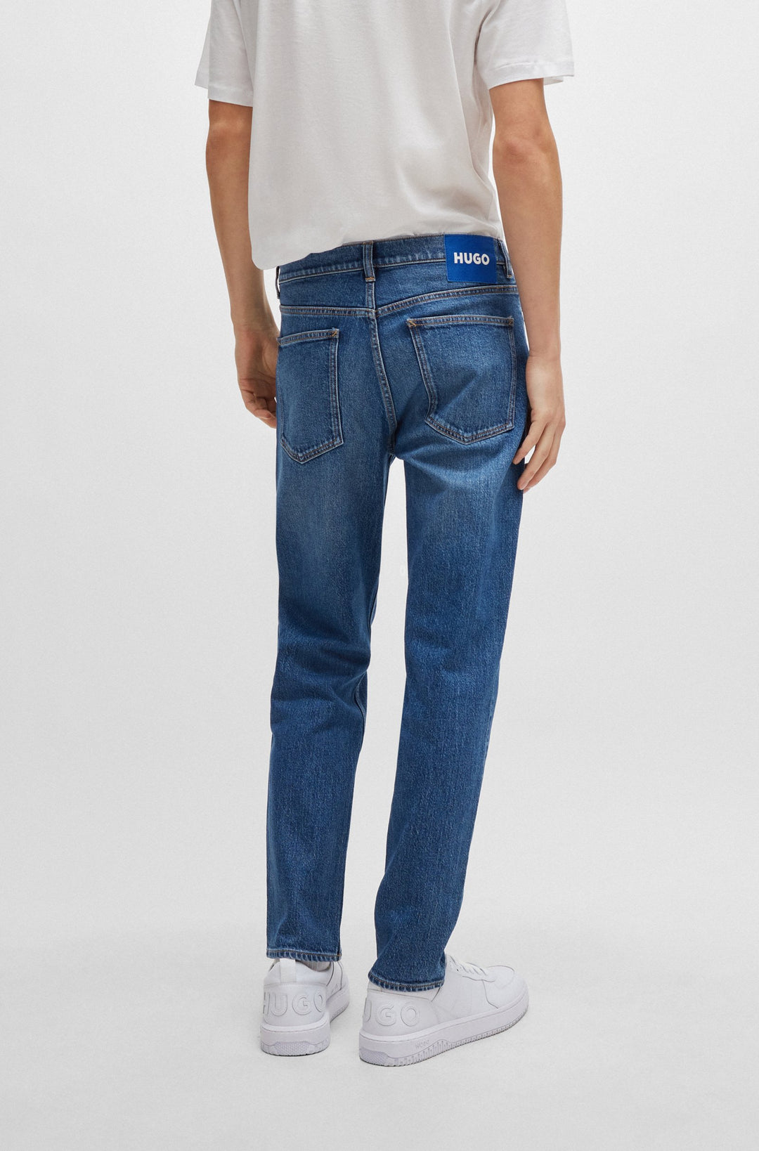 HUGO BLUE Tapered Fit Jeans in Cotton Mix - BRODY 10259241 06-50511506- Concorde Fashion#color_navy-419