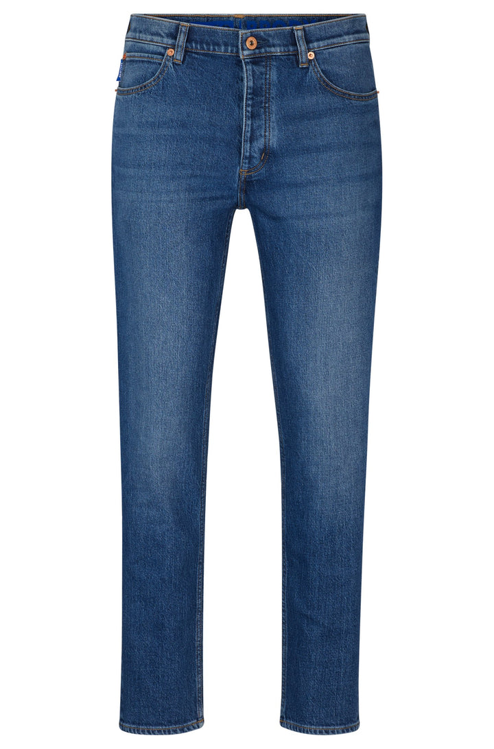 HUGO BLUE Tapered Fit Jeans in Cotton Mix - BRODY 10259241 06-50511506- Concorde Fashion#color_navy-419