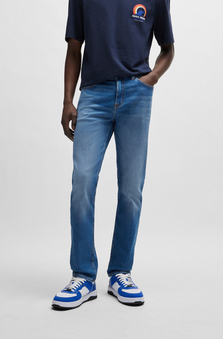 HUGO BLUE Slim Fit Jeans in Cotton Mix - ASH-J 10259331 01-50515965- Concorde Fashion#color_blue-426