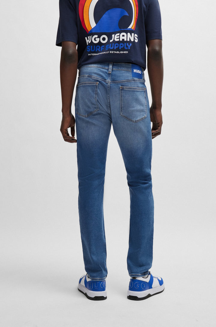 HUGO BLUE Slim Fit Jeans in Cotton Mix - ASH-J 10259331 01-50515965- Concorde Fashion#color_blue-426