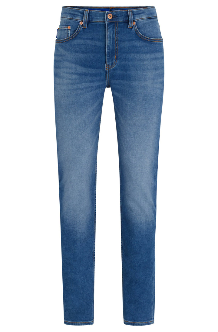 HUGO BLUE Slim Fit Jeans in Cotton Mix - ASH-J 10259331 01-50515965- Concorde Fashion#color_blue-426
