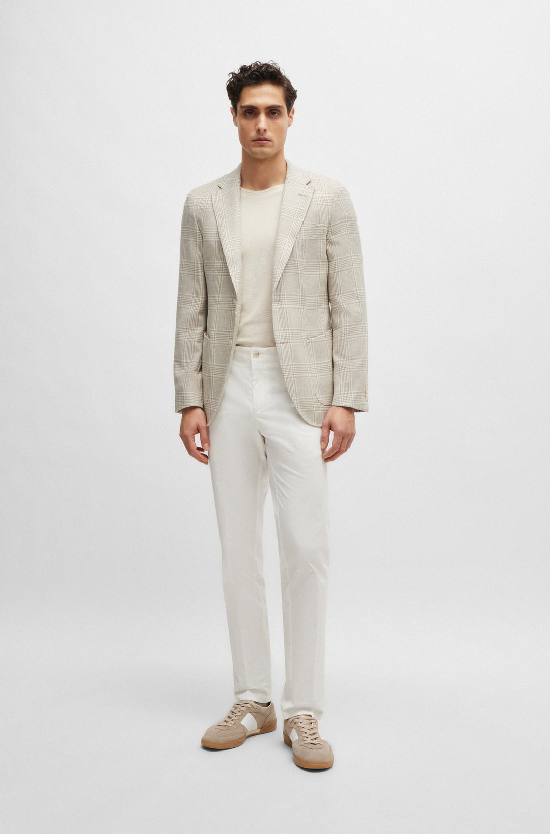 BOSS CAMEL Slim Fit Formal Jackets in Wool Mix - L-HESTON-241 10259357 01-50514374- Concorde Fashion#color_beige-271