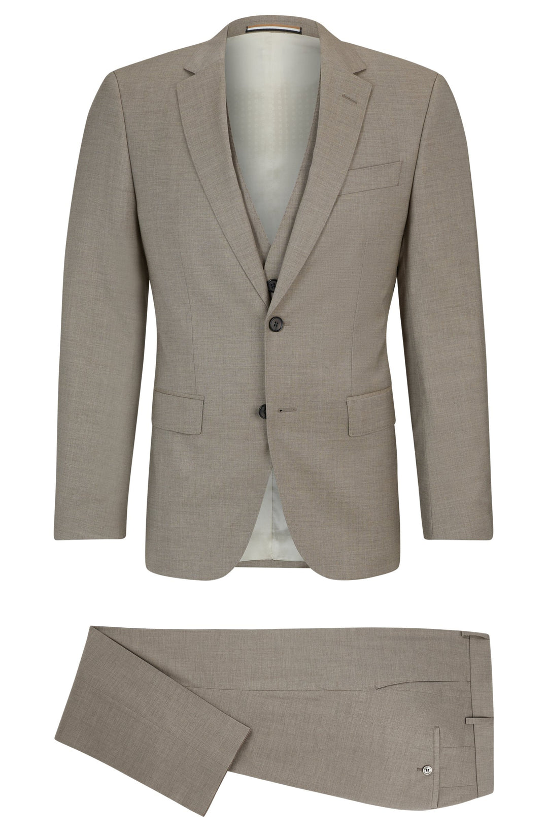 BOSS Slim Fit Suits in Wool Mix - H-HUGE-3PCS-232 10259395 01-50514646- Concorde Fashion#color_beige-260