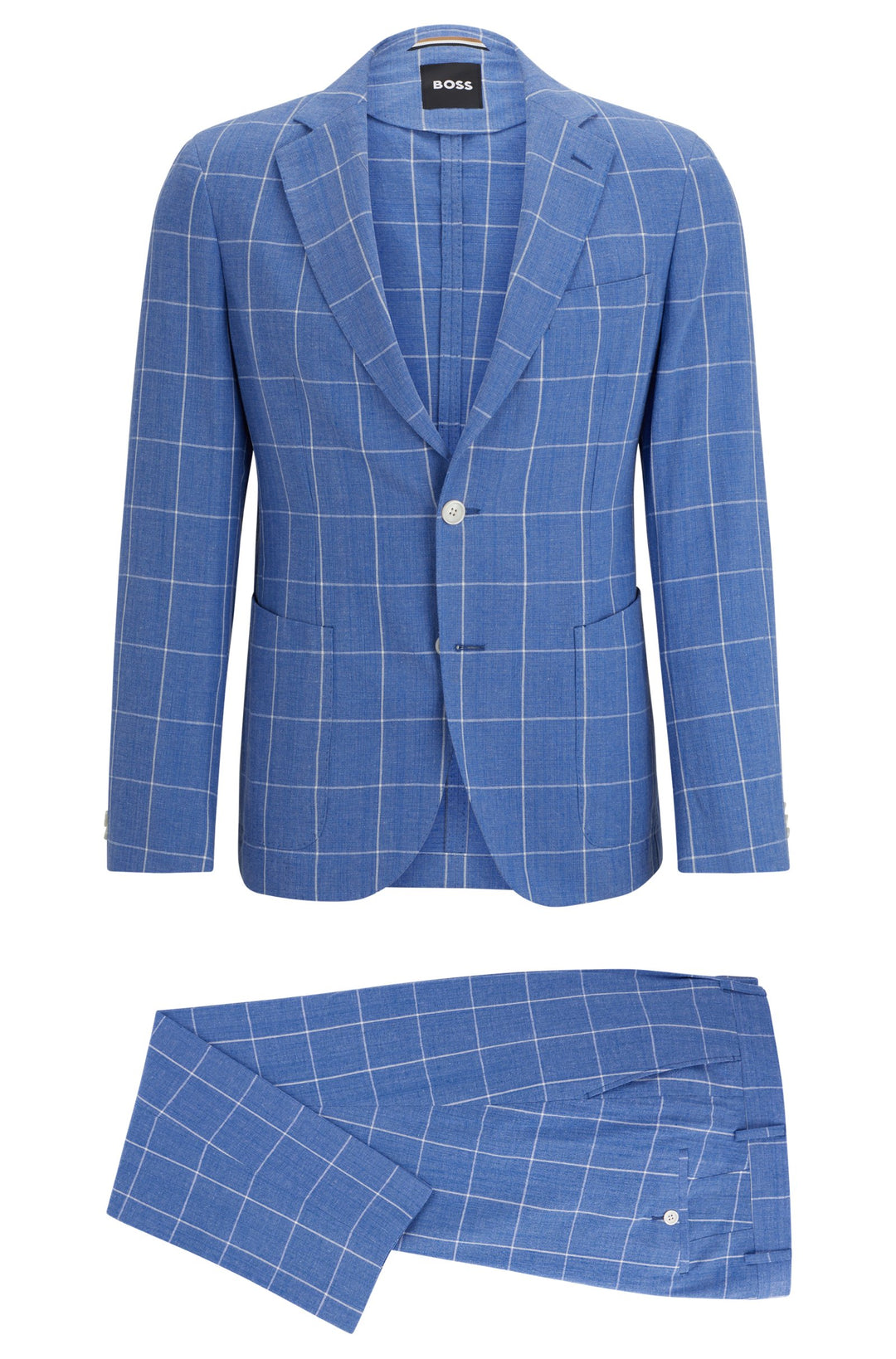 BOSS Slim Fit Suits in Viscose - C-HANRY-2PCS-242 10259396 01-50514645- Concorde Fashion#color_blue-450