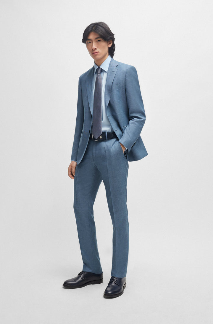BOSS Regular Fit Suits in Wool - H-JECKSON-2PCS-224 10259404 01-50514634- Concorde Fashion#color_blue-438