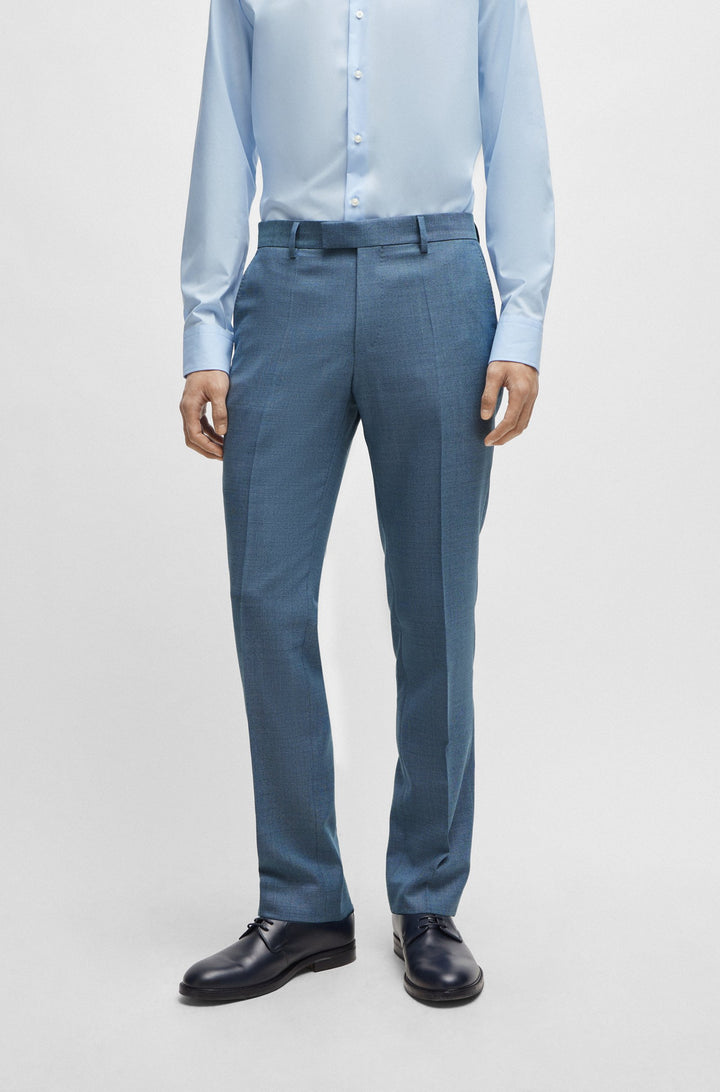 BOSS Regular Fit Suits in Wool - H-JECKSON-2PCS-224 10259404 01-50514634- Concorde Fashion#color_blue-438