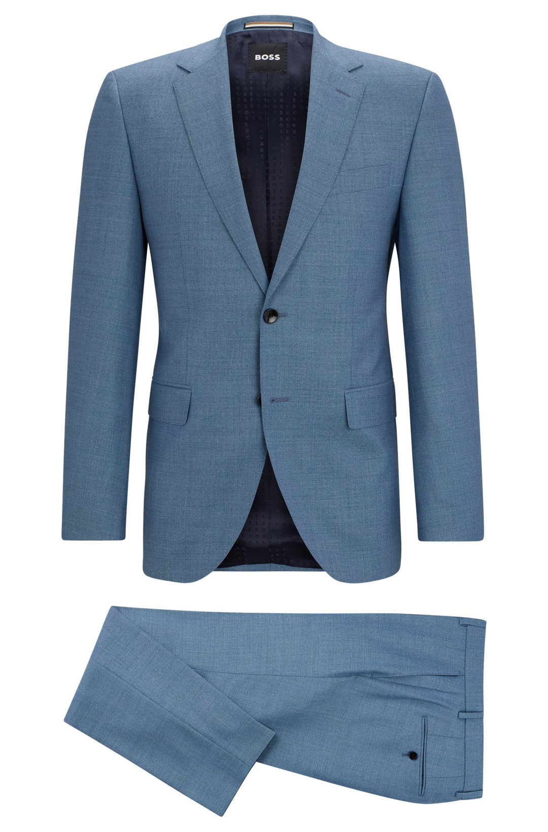 BOSS Regular Fit Suits in Wool - H-JECKSON-2PCS-224 10259404 01-50514634- Concorde Fashion#color_blue-438
