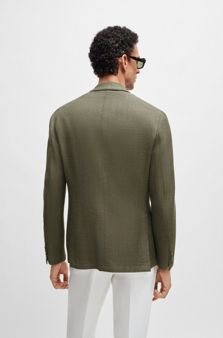 BOSS CAMEL Slim Fit Formal Jackets in Wool Mix - L-HESTON-DB-D-234F 10259408 01-50514412- Concorde Fashion#color_green-344