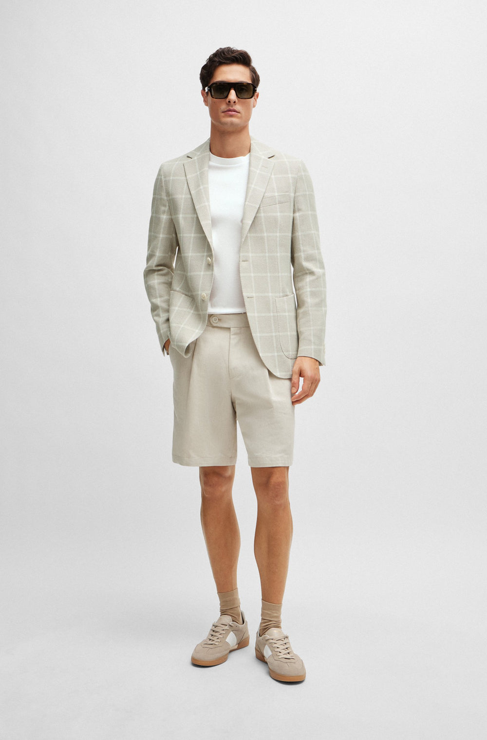 BOSS Regular Fit Formal Jackets in Cotton Mix - C-JAYE-ELBOW-242 10259469 01-50514623- Concorde Fashion#color_white-131