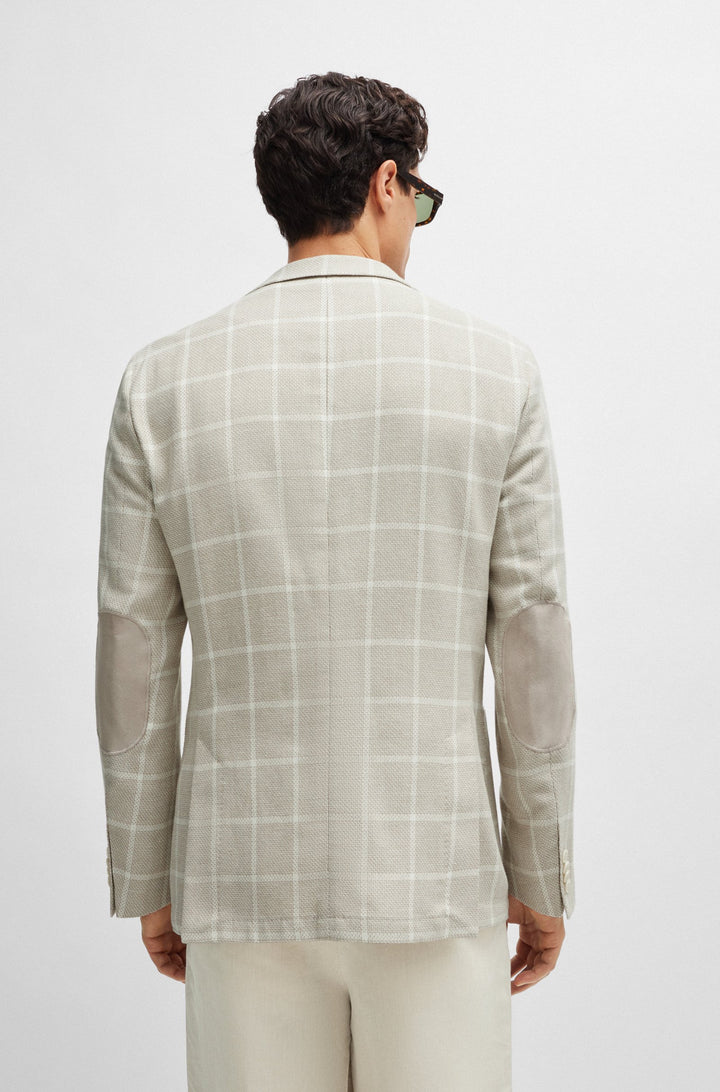 BOSS Regular Fit Formal Jackets in Cotton Mix - C-JAYE-ELBOW-242 10259469 01-50514623- Concorde Fashion#color_white-131