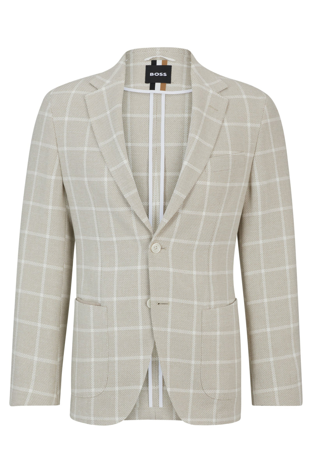BOSS Regular Fit Formal Jackets in Cotton Mix - C-JAYE-ELBOW-242 10259469 01-50514623- Concorde Fashion#color_white-131