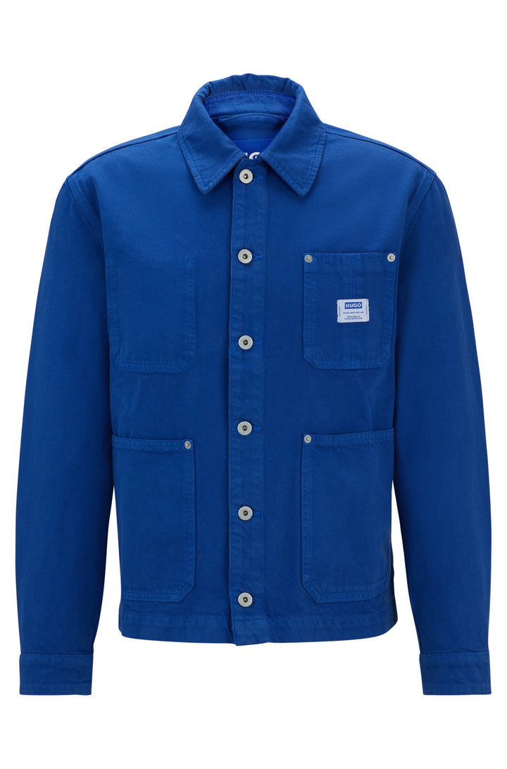 HUGO Casual Jackets Relaxed Fit in Cotton - MOLTISANTI/1 10259500 01-50516591- Concorde Fashion#color_blue-493