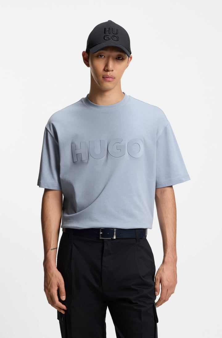 HUGO T-Shirts Oversize Fit in Cotton - DINKEE 10259511 01-50525765- Concorde Fashion#color_purple-513
