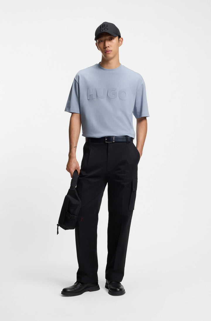 HUGO T-Shirts Oversize Fit in Cotton - DINKEE 10259511 01-50525765- Concorde Fashion#color_purple-513