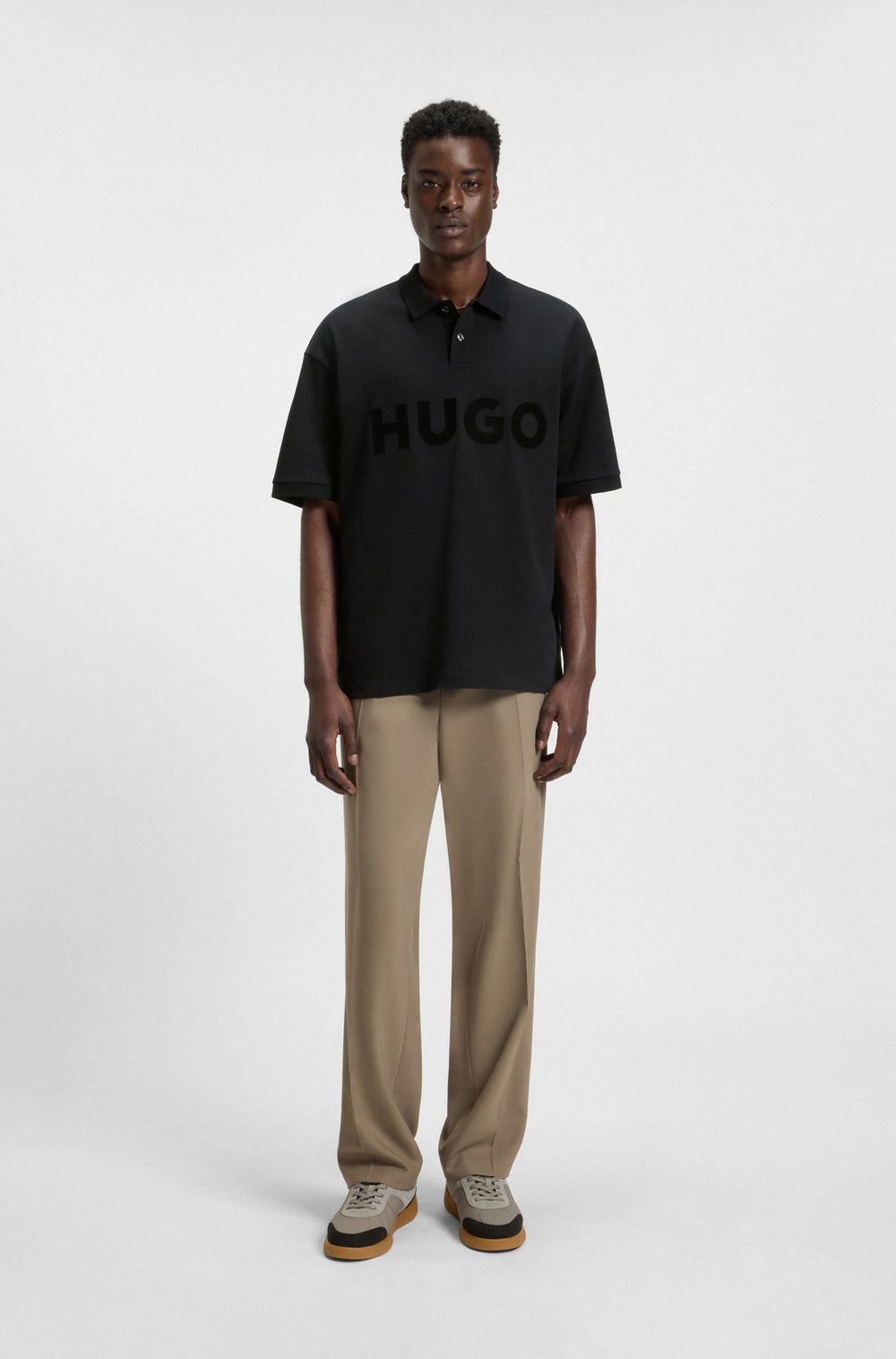 HUGO Polos Oversize Fit - DONIEE 50535301- Concorde Fashion#color_black-001