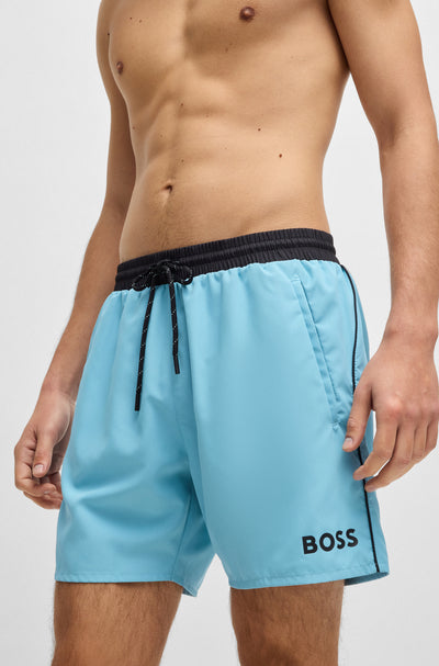 BOSS Shorts  in Polyester - STARFISH 10259586 01-50514429- Concorde Fashion#color_blue-455