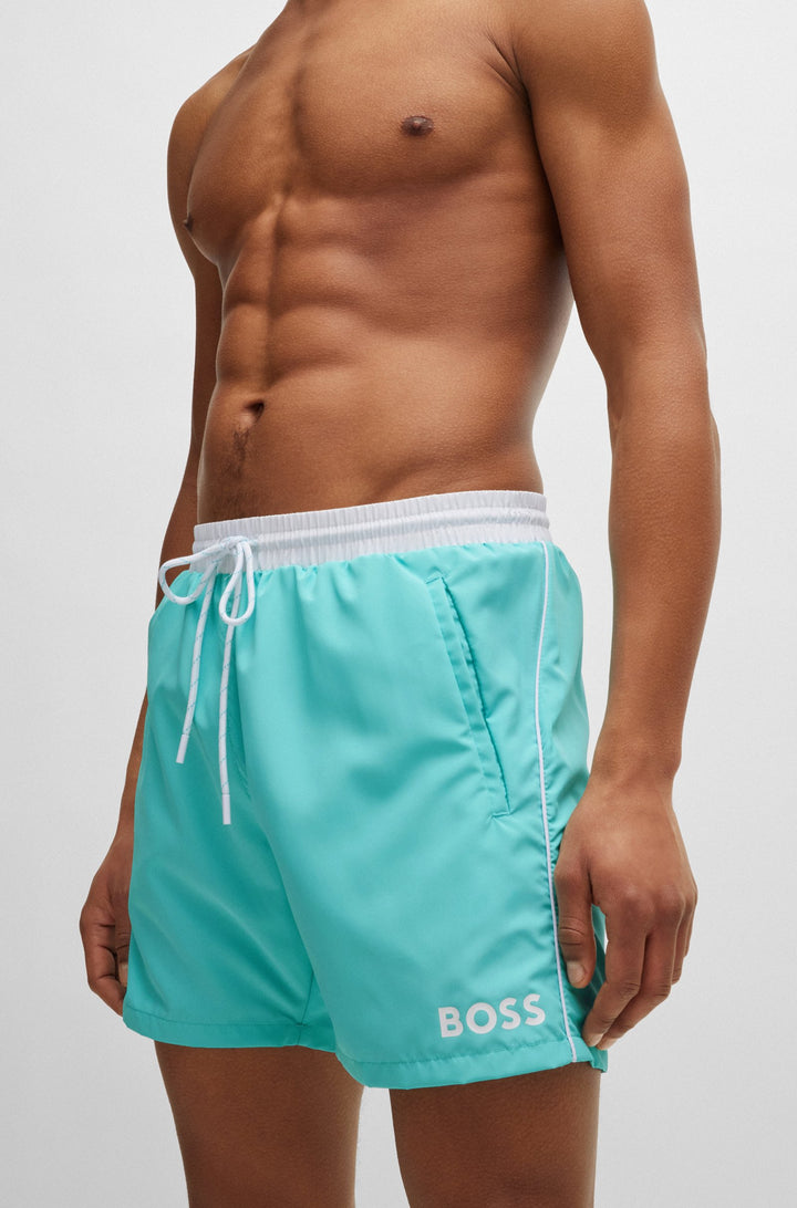 BOSS  Shorts in Polyester - STARFISH 10259586 01-50515191- Concorde Fashion#color_blue-442
