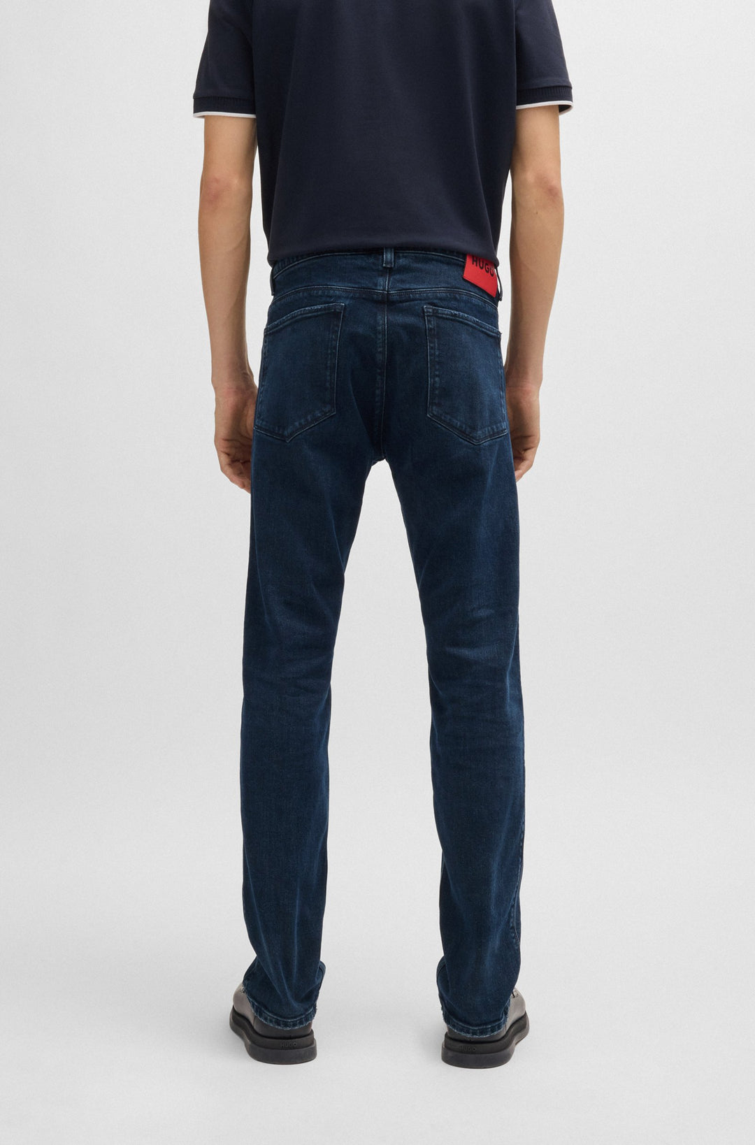HUGO Jeans Slim Fit in Cotton Mix - HUGO 708 10259627 03-50522152- Concorde Fashion#color_navy-407