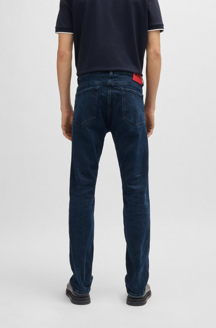 HUGO Jeans Slim Fit in Cotton Mix - HUGO 708 10259627 03-50522152- Concorde Fashion#color_navy-407