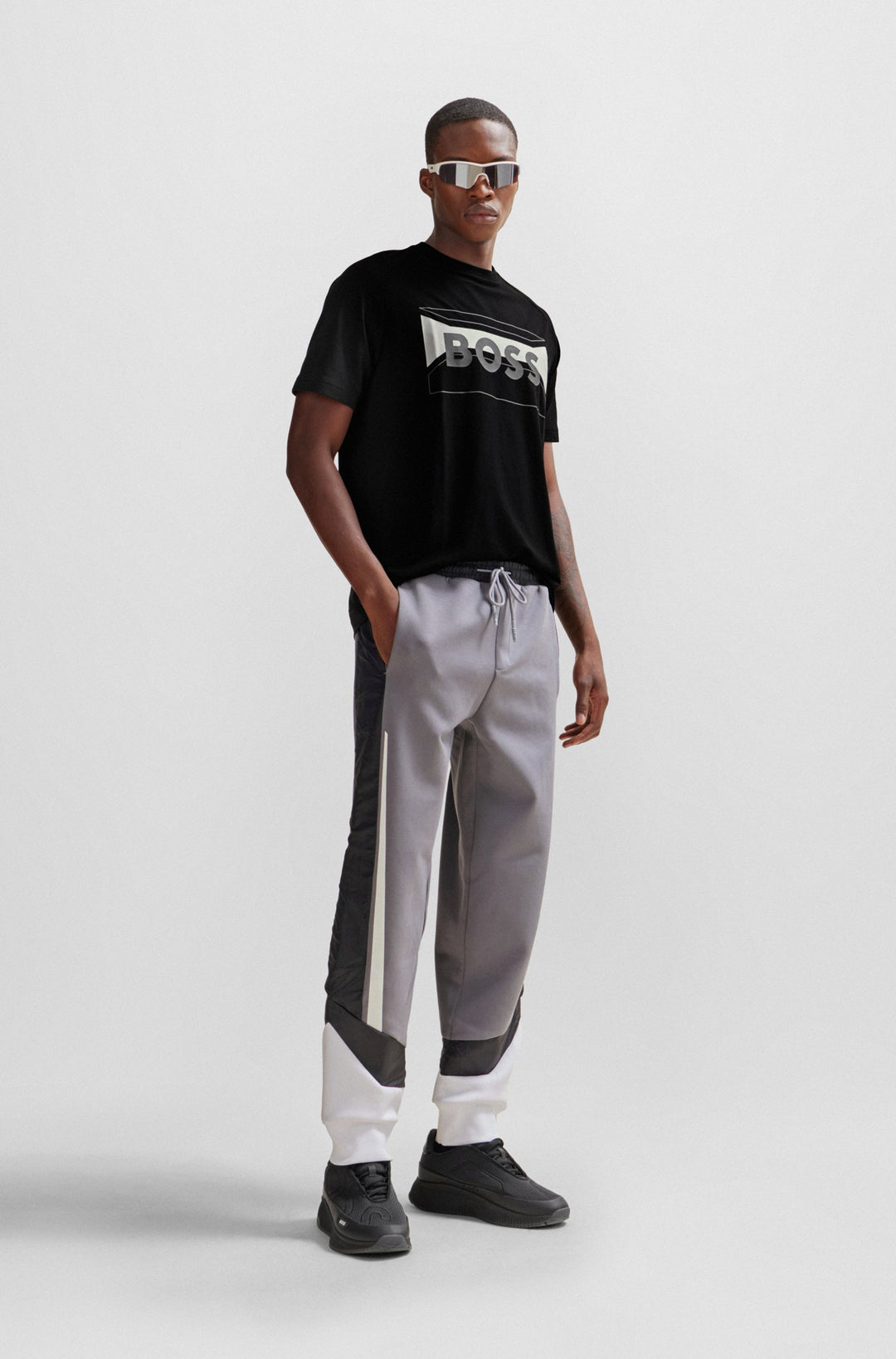 BOSS Regular Fit T-Shirts in Cotton Mix - TEE 2 10259641 01-50514527- Concorde Fashion#color_black-001