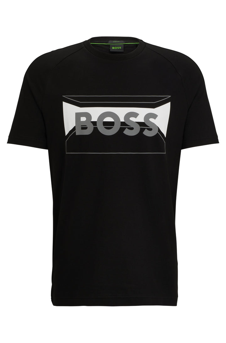 BOSS Regular Fit T-Shirts in Cotton Mix - TEE 2 10259641 01-50514527- Concorde Fashion#color_black-001