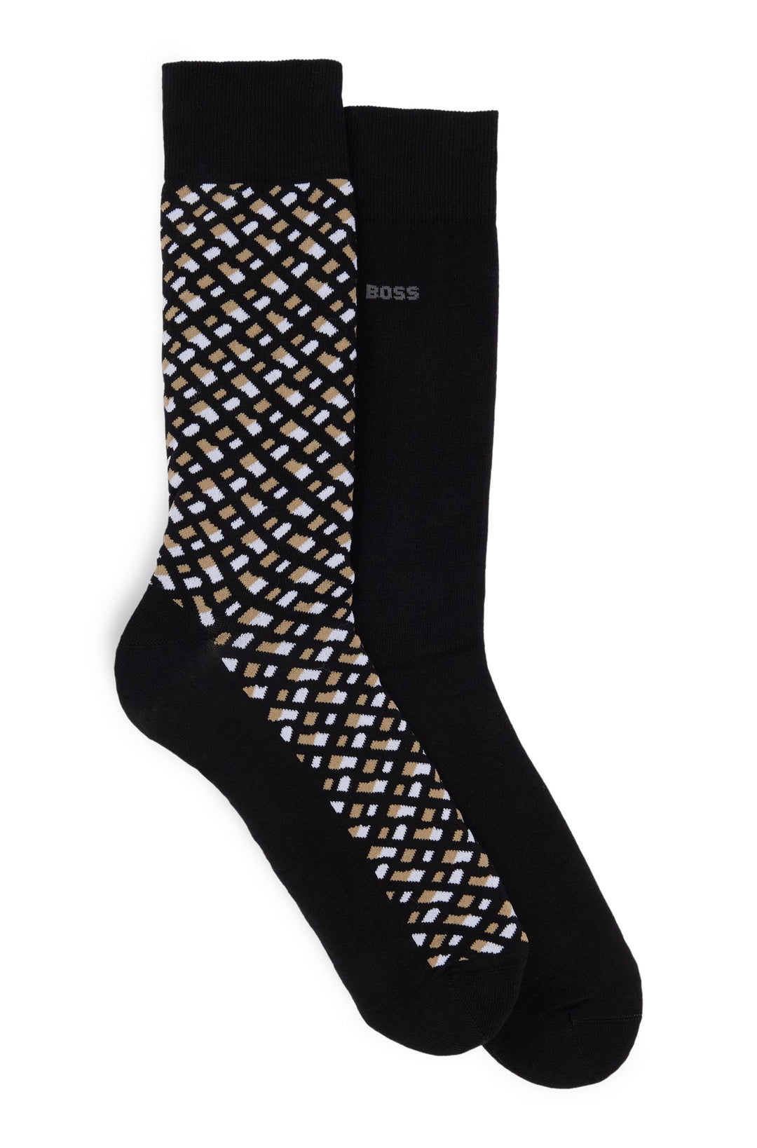 BOSS  Socks in Cotton Mix - 2P RS MONOGRAM CC 10259858 01-50515141- Concorde Fashion#color_black-001